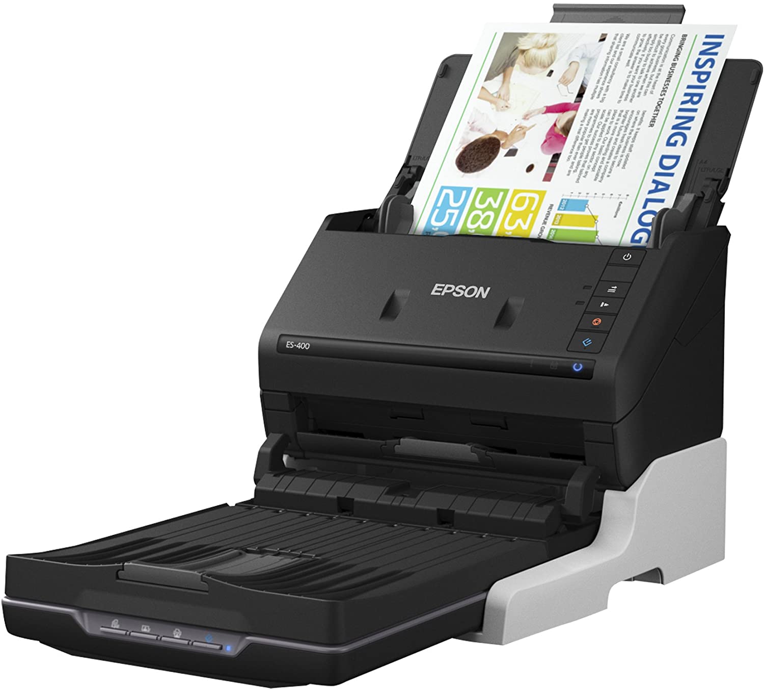 Epson WorkForce ES-400 Color Duplex Document Scanner for PC and Mac, Auto Document Feeder (ADF) Epson WorkForce ES-400 Color Duplex Document Scanner for PC and Mac, Auto Document Feeder (ADF)